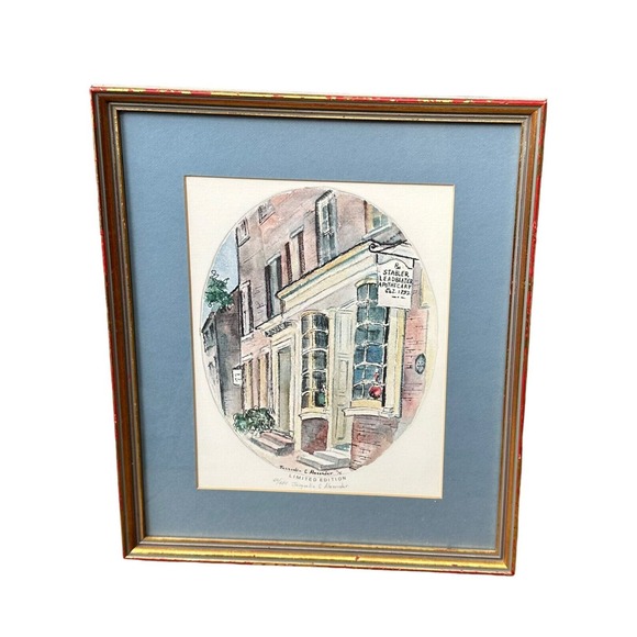 Jacquelin C. Alexander Signed Print Stabler Leadbeater Apoth Alexandria Virginia
